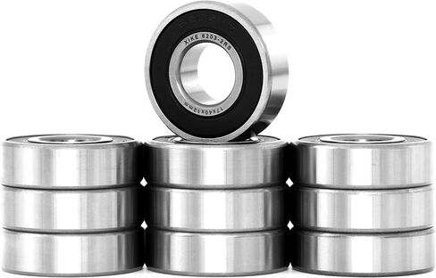 XiKe 10 Pcs 6202-2RS Double Rubber Seal Bearings 15x35x11mm, Pre-Lubricated and Stable Performance and Cost Effective, Deep Groove Ball Bearings. in Saudi Arabia