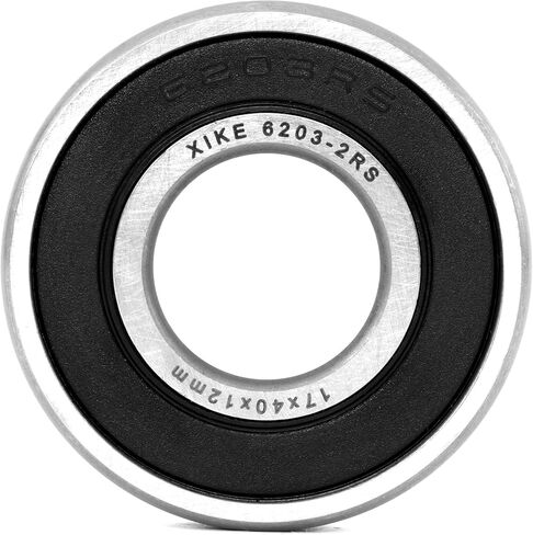 XiKe 10 Pcs 6202-2RS Double Rubber Seal Bearings 15x35x11mm, Pre-Lubricated and Stable Performance and Cost Effective, Deep Groove Ball Bearings. in Saudi Arabia