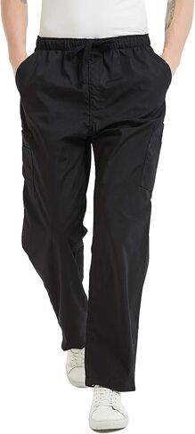 VOGRYE Scrub Pants for Men - Pants with 7 Pockets Waistband, Anti-Wrinkle Scrubs for Men in Kuwait