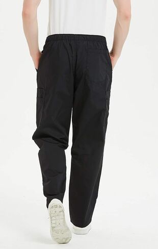 VOGRYE Scrub Pants for Men - Pants with 7 Pockets Waistband, Anti-Wrinkle Scrubs for Men in Kuwait