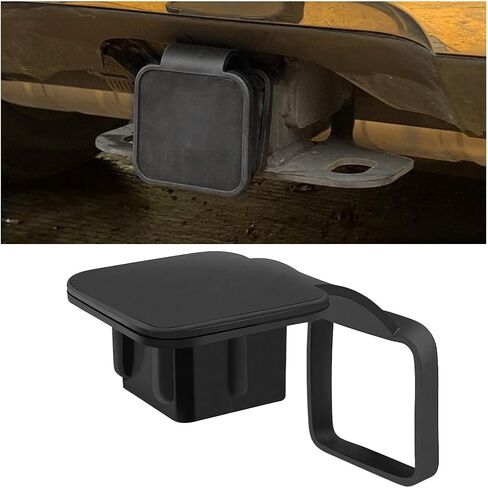 Trailer Hitch Cover, 1.25 Inch Heavy Duty Plastic Insert Trailer Hitch Cover Plug Cap, Vehicle Exterior Square Receiver Tube Tow Cover Accessories, Universal for Trailer, Sedan, Truck in Saudi Arabia
