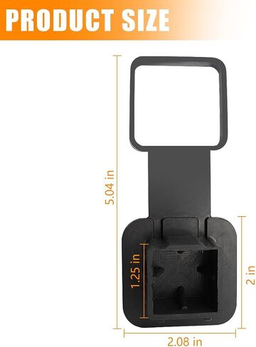 Trailer Hitch Cover, 1.25 Inch Heavy Duty Plastic Insert Trailer Hitch Cover Plug Cap, Vehicle Exterior Square Receiver Tube Tow Cover Accessories, Universal for Trailer, Sedan, Truck in Saudi Arabia