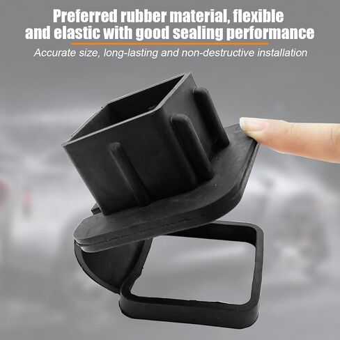 Trailer Hitch Cover, 1.25 Inch Heavy Duty Plastic Insert Trailer Hitch Cover Plug Cap, Vehicle Exterior Square Receiver Tube Tow Cover Accessories, Universal for Trailer, Sedan, Truck in Saudi Arabia