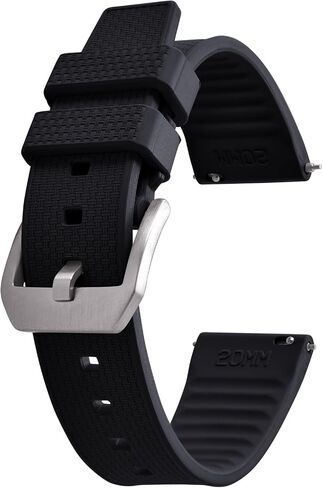 20 مم 22 مم fluorine FKM Rubber Watch STRAP - سرعان ما يكون إطلاق سراح الفرق الرياضية للرجال in Kuwait