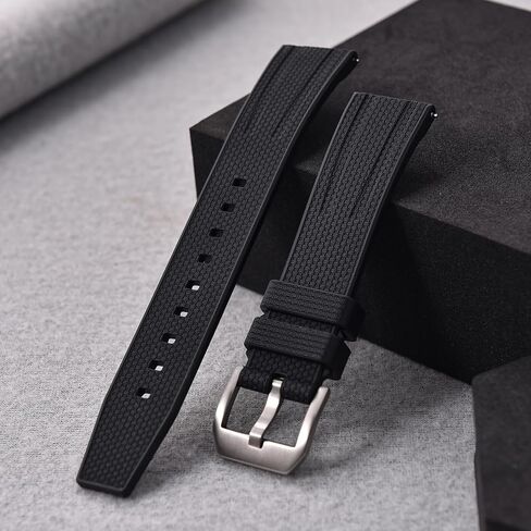 20 مم 22 مم fluorine FKM Rubber Watch STRAP - سرعان ما يكون إطلاق سراح الفرق الرياضية للرجال in Kuwait