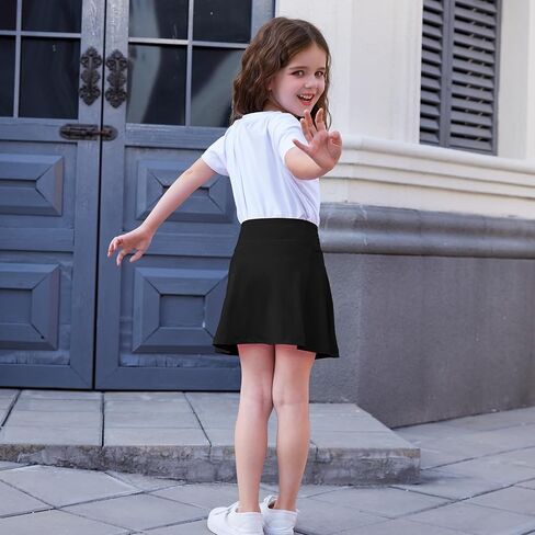 Toddler Girls Skirts Skorts Built in Shorts Baby Summer Flowy Tennis Athletic Skirts Skorts for Girls with Pockets in Saudi Arabia