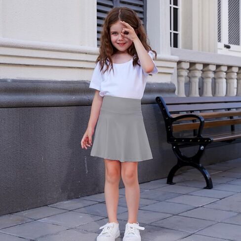 Toddler Girls Skirts Skorts Built in Shorts Baby Summer Flowy Tennis Athletic Skirts Skorts for Girls with Pockets in Saudi Arabia