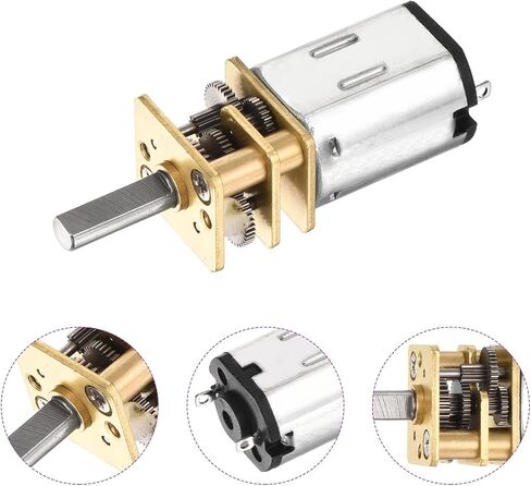 DMiotech 3pcs 6V 50RPM Rated Torque 13 Output Shaft Length 10mm Micro DC Speed Reduction Motor Mini Metal Gearbox Motor for RC Car Robot Model DIY RC Toys Engine in Saudi Arabia