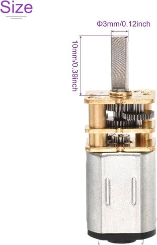 DMiotech 3pcs 6V 50RPM Rated Torque 13 Output Shaft Length 10mm Micro DC Speed Reduction Motor Mini Metal Gearbox Motor for RC Car Robot Model DIY RC Toys Engine in Saudi Arabia