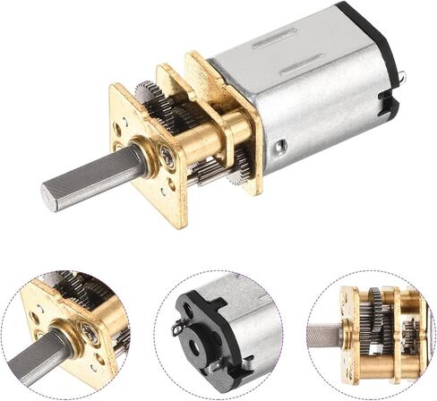 DMiotech 3pcs 6V 50RPM Rated Torque 13 Output Shaft Length 10mm Micro DC Speed Reduction Motor Mini Metal Gearbox Motor for RC Car Robot Model DIY RC Toys Engine in Saudi Arabia