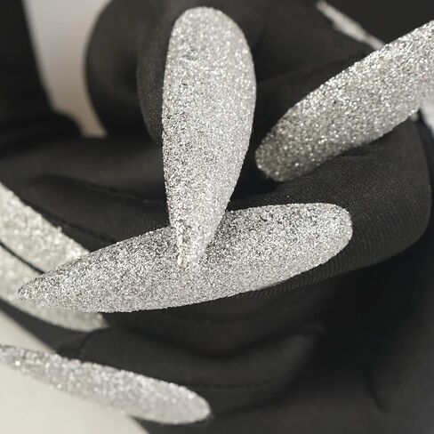 Halloween Long Nail Gloves Witch Black Feather Cuffs Gloves Cosplay with Demon Accessories in Kuwait