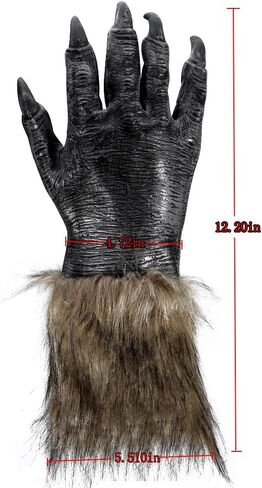ONEDONE Wolf Latex Horrific Costume Accessory Gloves for Halloween and Cosplay in Saudi Arabia