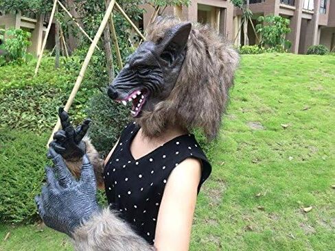 ONEDONE Wolf Latex Horrific Costume Accessory Gloves for Halloween and Cosplay in Saudi Arabia