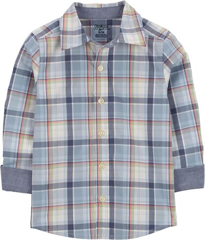 Oshkosh b'gosh الأولاد الطويل الأكمام المنسوجة القميص in Kuwait
