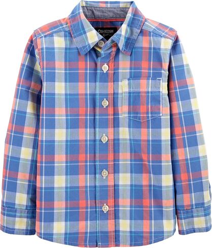 Oshkosh b'gosh الأولاد الطويل الأكمام المنسوجة القميص in Kuwait