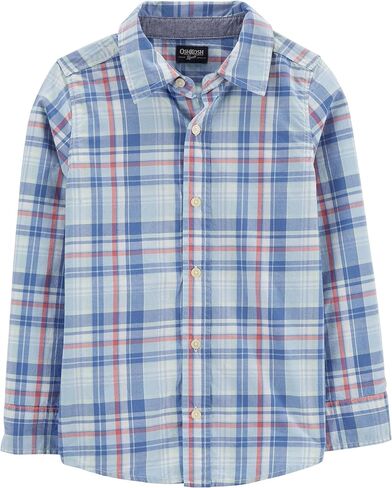 Oshkosh b'gosh الأولاد الطويل الأكمام المنسوجة القميص in Kuwait