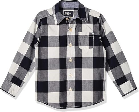 Oshkosh b'gosh الأولاد الطويل الأكمام المنسوجة القميص in Kuwait