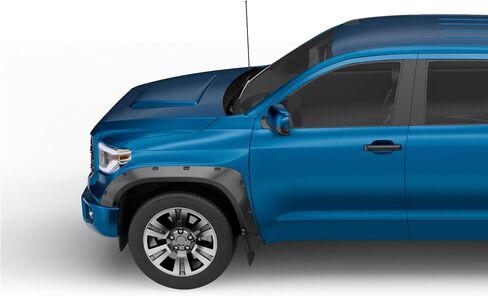 Smooth Pocket Rivet Fender Flares Compatible for 2014-2021 Toyota Tundra Black Paintable Wheel Flare Front Rear 4PCS in Saudi Arabia