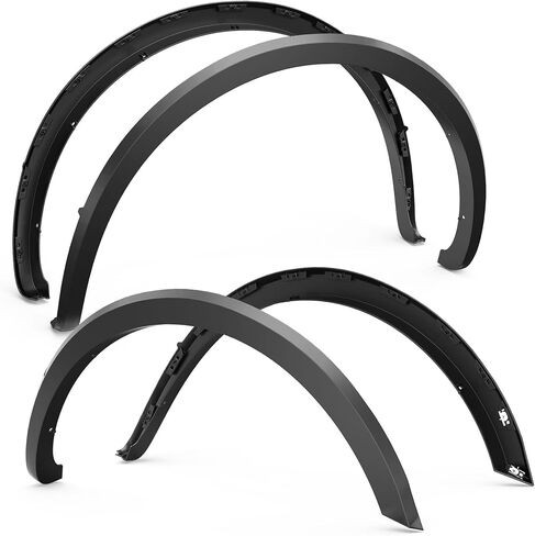 OE Factory Fender Flares Compatible for 2009-2014 Ford F150 F-150 Styleside (Not Compatible for Platinum and Raptor models) Smooth Black Paintable Wheel Flare Front Rear 4PCS in Kuwait