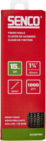 SENCO DA21EPBR 2" 15 Gauge Angled Finish Nails, Bright Finish 1,000 Count Pack in Saudi Arabia