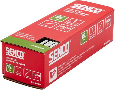SENCO DA21EPBR 2" 15 Gauge Angled Finish Nails, Bright Finish 1,000 Count Pack in Saudi Arabia