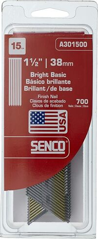 SENCO DA21EPBR 2" 15 Gauge Angled Finish Nails, Bright Finish 1,000 Count Pack in Saudi Arabia