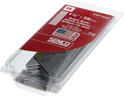 SENCO DA21EPBR 2" 15 Gauge Angled Finish Nails, Bright Finish 1,000 Count Pack in Saudi Arabia