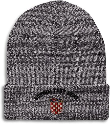 Pros Pros Provies للرجال Croatia Flag Seal Hate Asia Winter Hats for Women Acrylic Skull Cap 1 Size in Kuwait