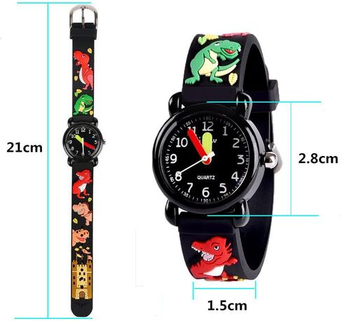 ATIMO 3D Cartoon Waterproof Watch for Boys Girls Age 3-8, Gifts for Kids in Kuwait