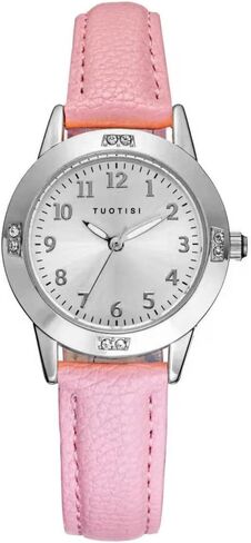 Girls Watches Teen Student watches for Women Watch for 8-15 year old girl Simple Japanese Movement Casual Leather Band Watches for Girls waterproof ladies watches for small wrists in Kuwait