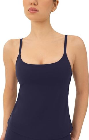 Pavoi Active Yoga Tank Top مع صدرية مدمجة للنساء - الدعم المتوسط ​​رف الجرف برا برا ناعم. in Saudi Arabia