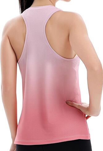 Women's Racerback Workout Tank Tops Breathable Lightweight for Running Yoga Tennis Gym & Summer Casual Wear in Kuwait