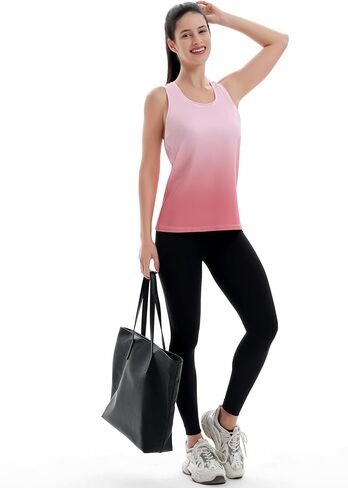 Women's Racerback Workout Tank Tops Breathable Lightweight for Running Yoga Tennis Gym & Summer Casual Wear in Kuwait
