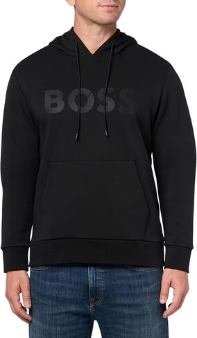 BOSS Men's Shade Embossed Logo Hooded Sweatshirt in Saudi Arabia