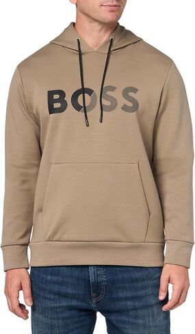 BOSS Men's Shade Embossed Logo Hooded Sweatshirt in Saudi Arabia