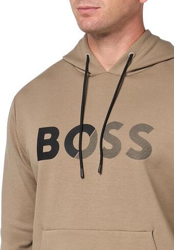 BOSS Men's Shade Embossed Logo Hooded Sweatshirt in Saudi Arabia