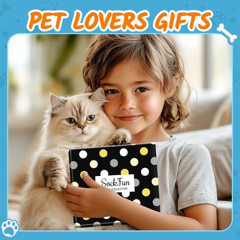 Funny Cat Gifts for Kids - Novety Crazy Silly Fun Cat Socks for Boys Girls 10-12 Years in Kuwait