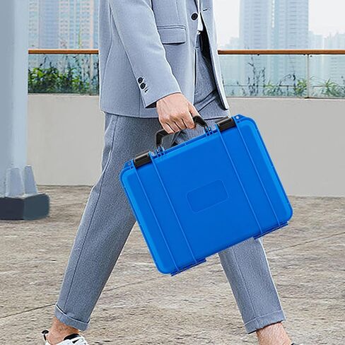 12-slot Watch Display Case, Watch Carry Organizer, Travel Storage Protection Shockproof Pressure, Travel & Storage Watch Case for Men, Watch Enthusiasts, Collectors, Space Saving (Blue) in Saudi Arabia
