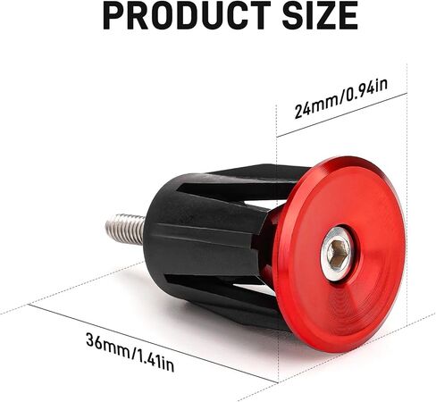 Bar End Plugs Handlebar End Caps for Talaria/Honda/Surron Light Bee/Yamaha/Suzuki Kawasaki, 7/8" Aluminum Handlebar Grip with Spanner for Taparia (red) in Kuwait