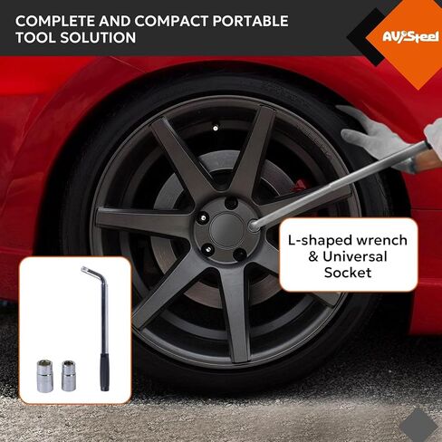 Scissor Jack for Car 1.5 Ton (3306 lbs) Heavy-Duty Car Jack Kit, Universal Tire Jack Tool Kit - Portable Car Lift Jack with Ratcheting Handle and L-Wrench for Auto SUV MPV in Saudi Arabia