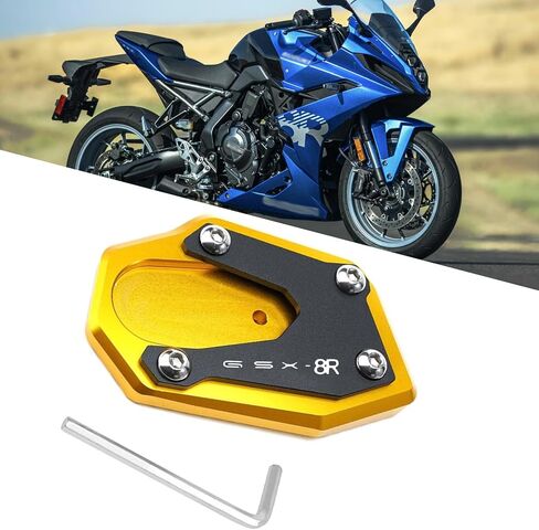 FOR GSX-8R 2024 GSX8R GSX 8R Motorcycle Kickstand Foot Side Stand Extension Pad Support Plate GSX8R Pedal Footrest gsx8r 2023-2024 Motorcycle accessories (blue) in Saudi Arabia
