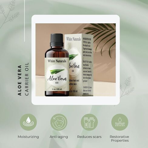 White Naturals Evening Primrose Carrier Oil – 100% Pure & Cold-Pressed, Lightweight & Nourishing Oil for Skin Care, Hair Care & DIY Beauty, 4oz in Kuwait