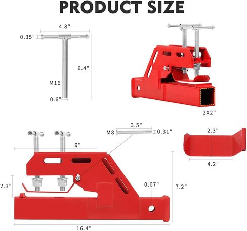 2024 New Upgraded Clamp on Trailer Hitch for Tractor, Clamp-on Tractor Bucket Hitch 2" Ball Mount Receiver Adapter for Kubota Tractor Bucket, Bucket Trailer Hitch Attachment, Black in Kuwait