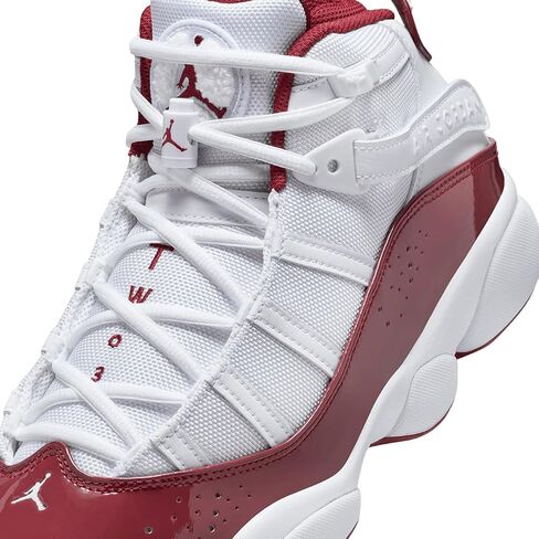 Jordan Mens 6 Rings White/Team Red in Saudi Arabia