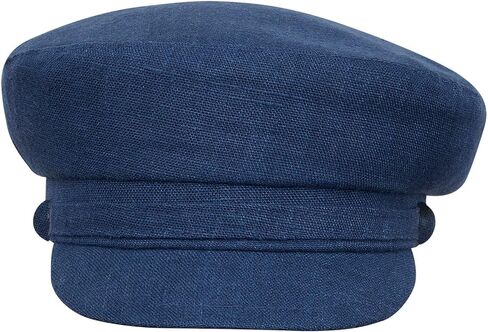 Sterkowski Pireus 100 ٪ Linen Breton Cap للرجال والنساء - غطاء بحار مترجّي تقليدي in Kuwait