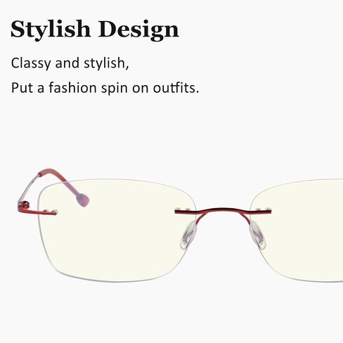 LUR 12 Pack Rimless Progressive Multifocus Readers Reading Glasses in Saudi Arabia