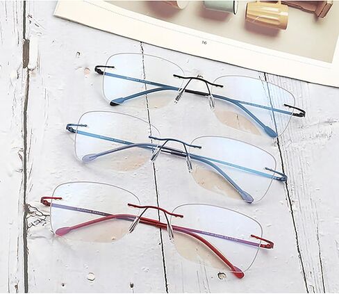LUR 12 Pack Rimless Progressive Multifocus Readers Reading Glasses in Saudi Arabia