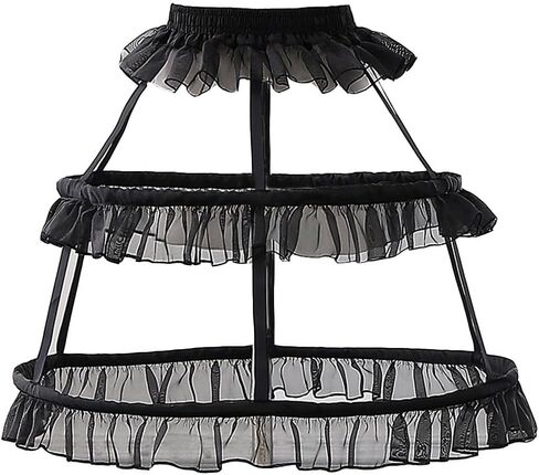 Underskirt Hoop Skirt Petticoat Crinoline For Lolita Victorian Gothic Dress in Saudi Arabia