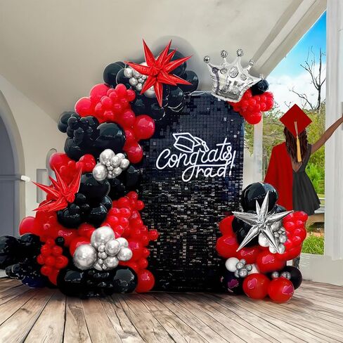 Royal blue White Silver balloon Garland Arch Kit Metallic Blue Balloons with Starburst foil balloons for 2024 Graduation Men birthday decorations Prom Ceremony supplies in Saudi Arabia