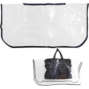 Handbag Raincoat – Clear Waterproof Rain Slicker for Designer Handbags Luxury Bags – EVA Bag Covers, Portable Rain Protective Cover (Transparent rectangle)
